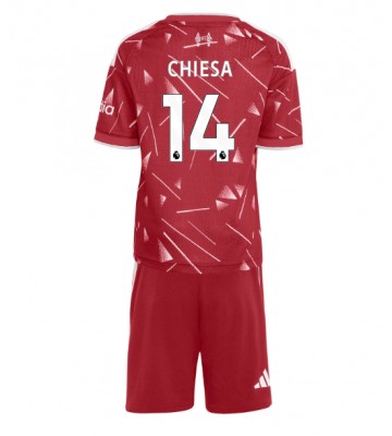 Liverpool Federico Chiesa #14 Replika Hemmatröja Barn 2026-27 Kortärmad (+ Korta byxor)